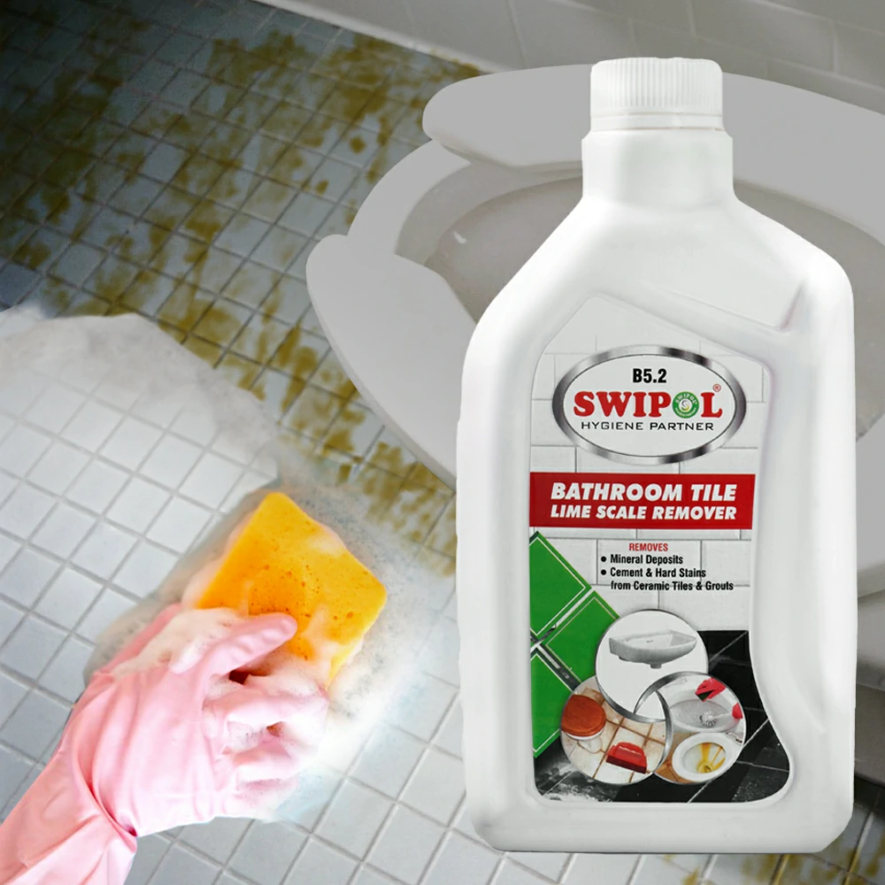 Bathroom tile limescale remover